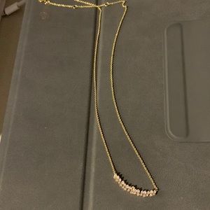 Montce faux Diamond and plated gold summer necklace! NWOT